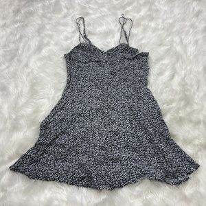 Cute white & black floral dress